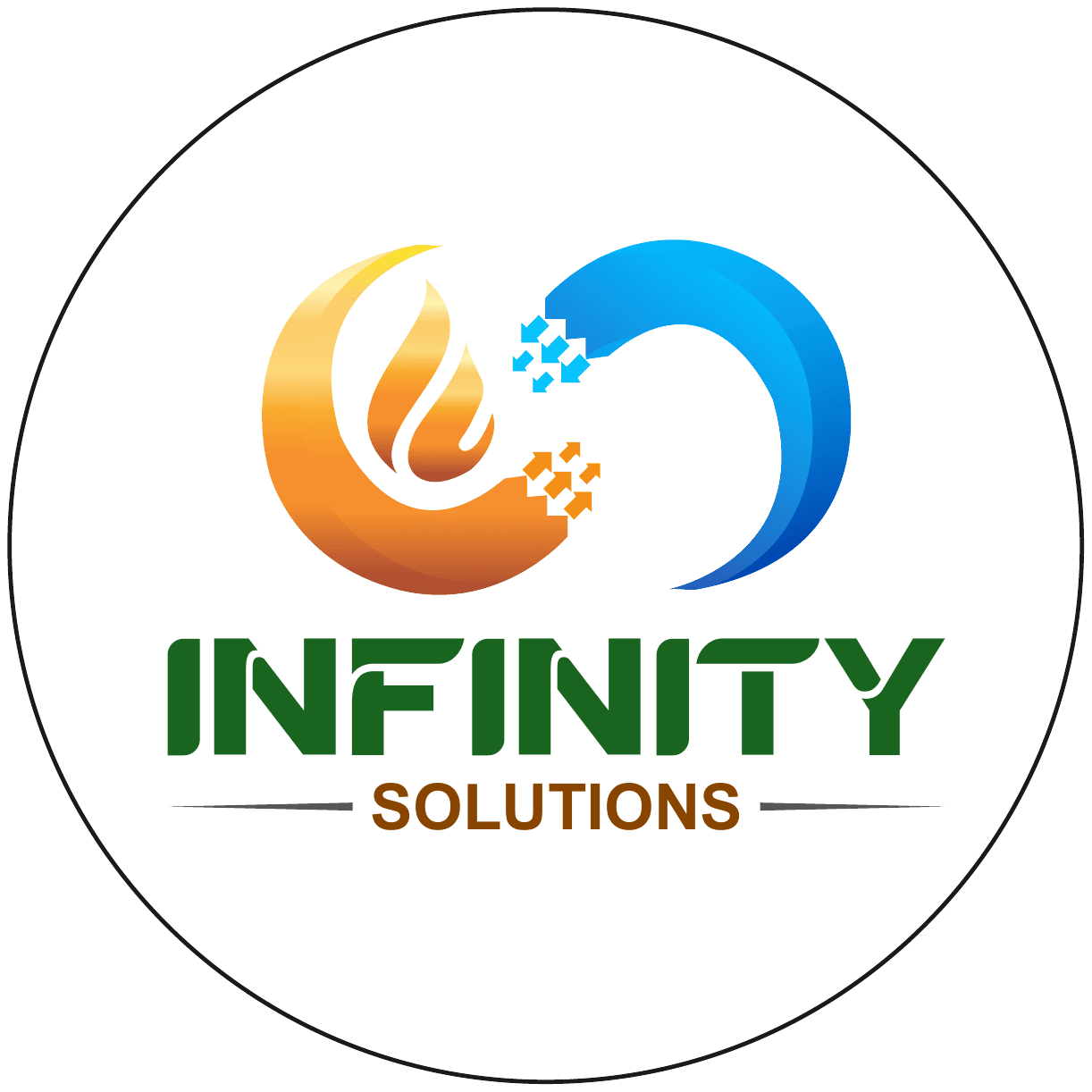 Infinity Solutions original circular logo